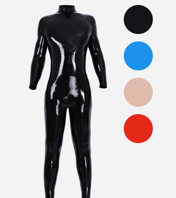 Neck Entry Silicone Catsuit Without Zippers