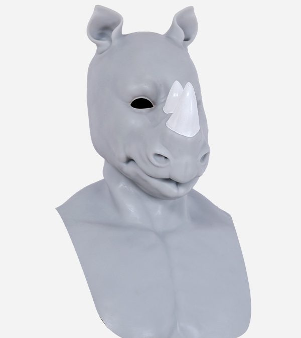Silicone Gray Rhino Mask