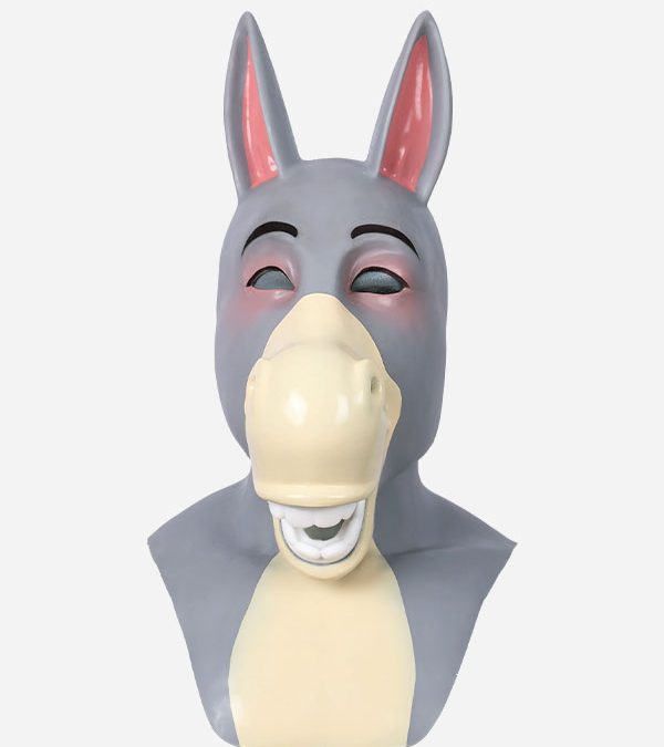 Silicone Cuddly Donkey Mask
