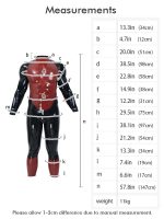 Red-&-Black-Glossy-Silicone-Muscle-Suit-With-Anal-Hole-250