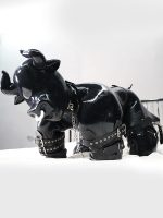 Silicone BULL Drone Hood+Silicone Puppy Gimp Suit_04