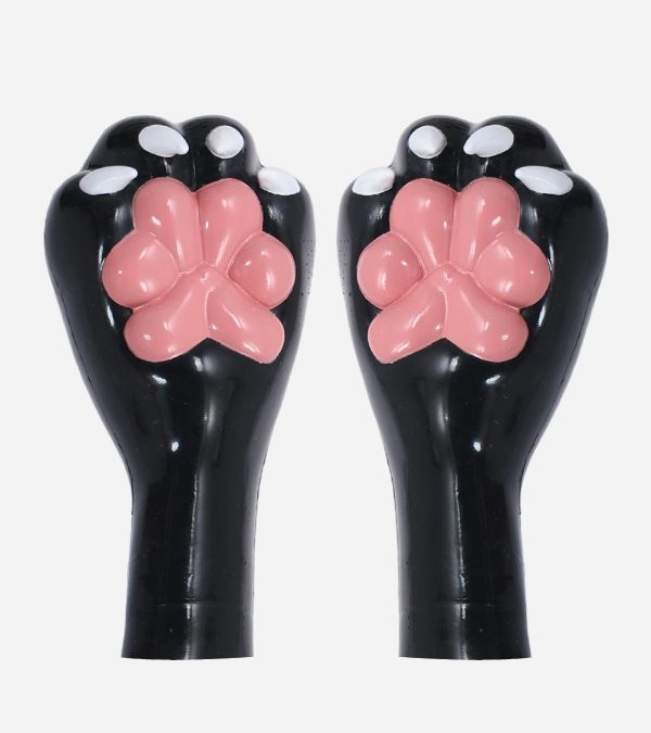 Black Silicone Bondage Paws with Pads