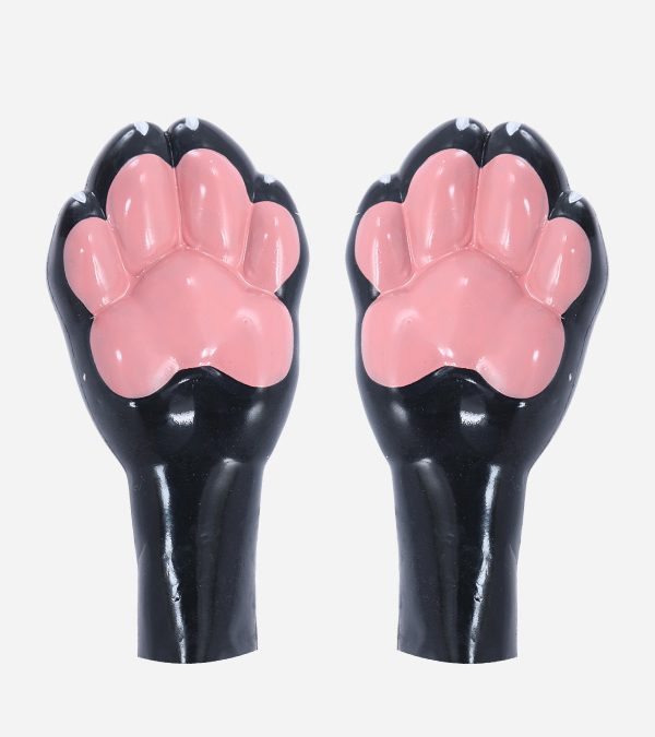 Black Silicone Vacuum Closed Paws with Pads