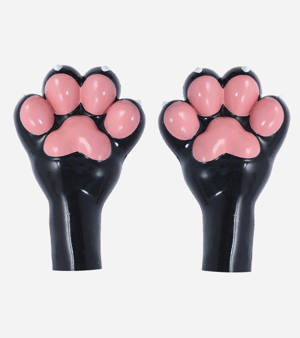 Black Silicone Vacuum Open Paws with Pads