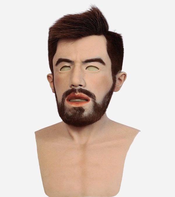 Brother Realistic Mask with Rooted Hair and Beard