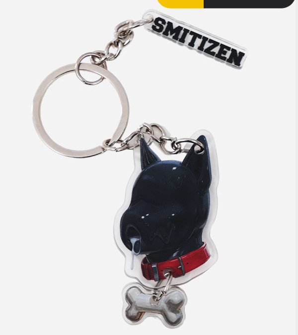 Keychain-Short Ears Dog