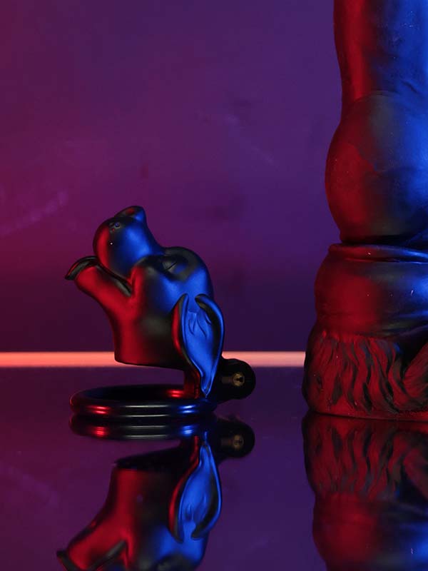 Black Resin Pup Chastity Cage – Pre-Order Now for Early Bird Price - 5
