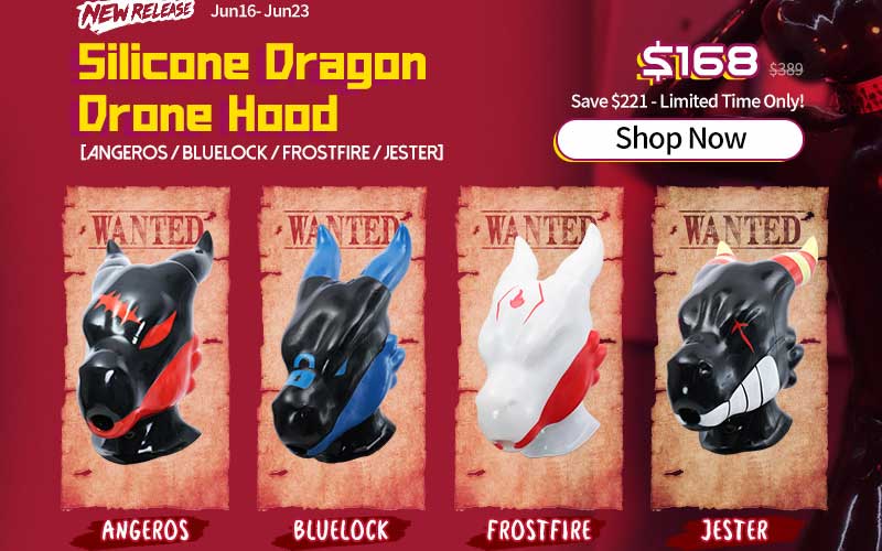 Meet the L5 Dragon Drone Hoods: Silicone Fantasy for Fetish & Cosplay