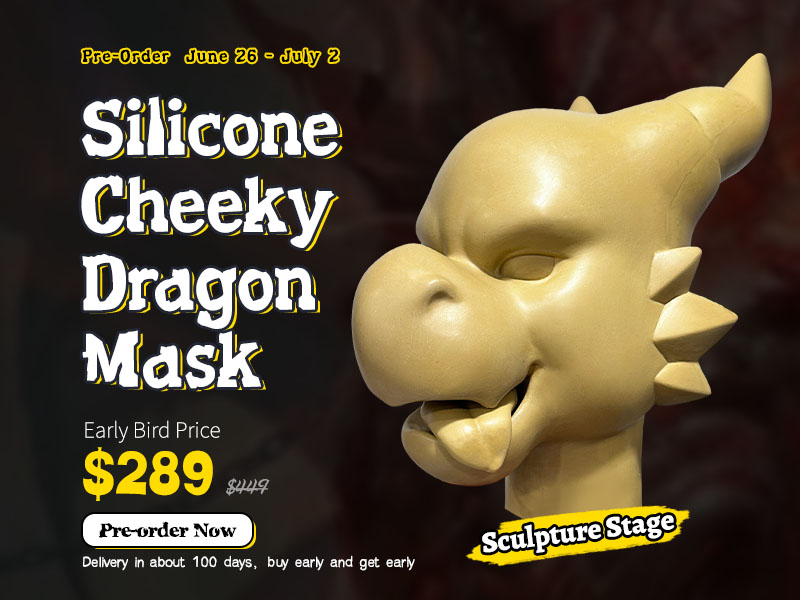 Silicone Cheeky Dragon Mask – Pre-Order Now for Early Bird Discount!