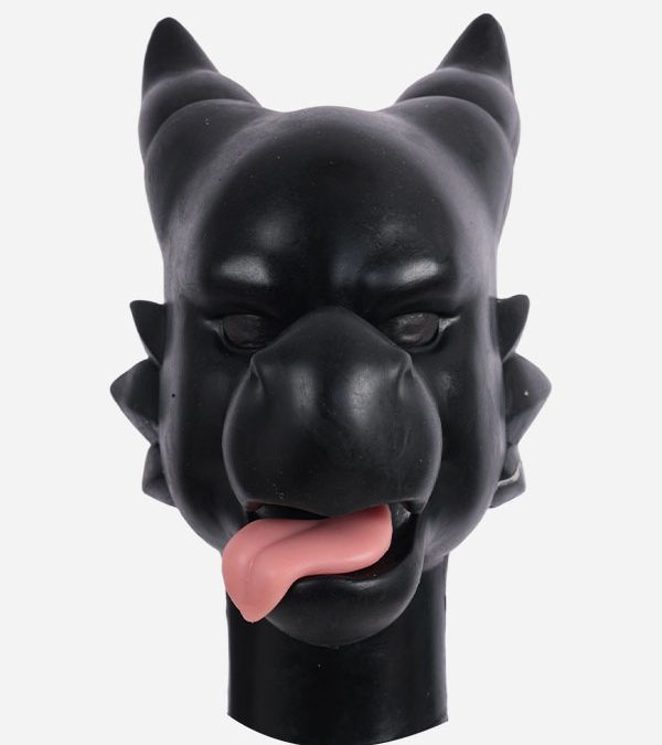 Silicone Black Cheeky Dragon Mask