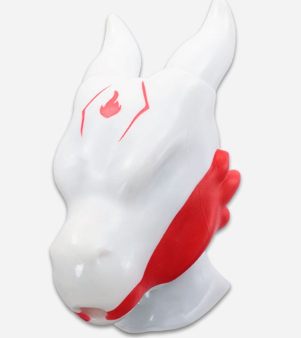 Silicone Dragon Drone Hood – Frostfire