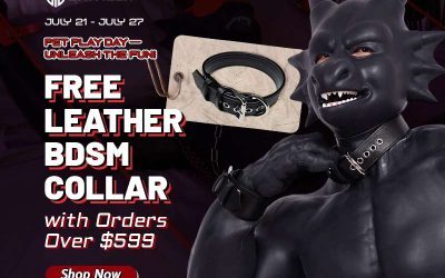 Pet Play Day Is Here — Get a FREE Leather BDSM Collar with Your Order!