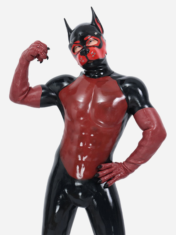 Red Meets Black Step Into Your Bolder Self with Smitizen’s Latest Glossy Muscle Suit - 4