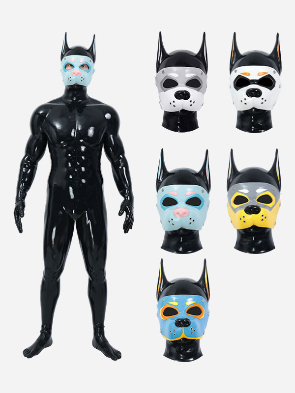 black-glossy-silicone-muzzle-puppy-Muscle-petsuit-set_06