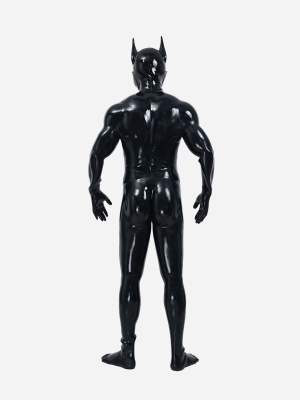 black-glossy-silicone-muzzle-puppy-Muscle-petsuit-set_14
