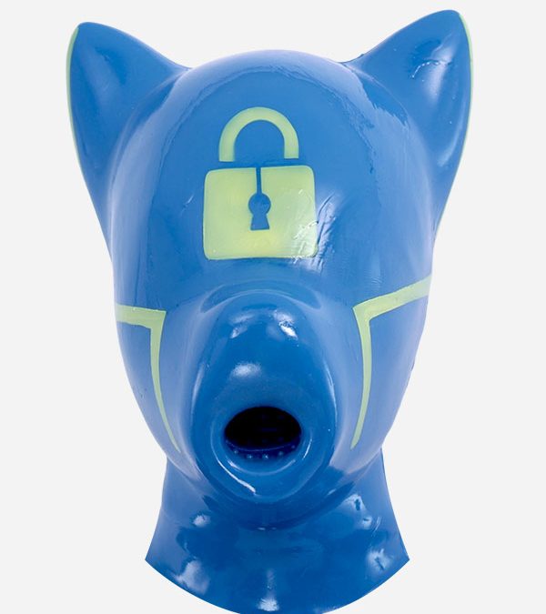 Blue Silicone Short Ears Drone Hood – Lock