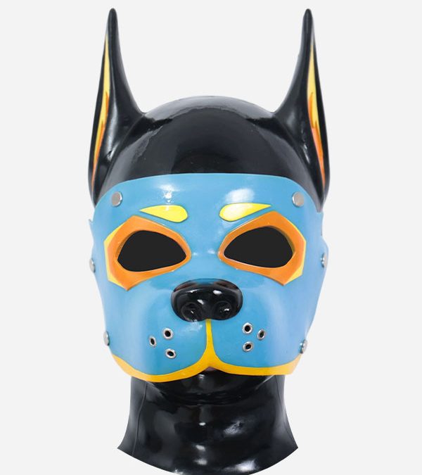 Silicone Muzzle Puppy Hood - Blue