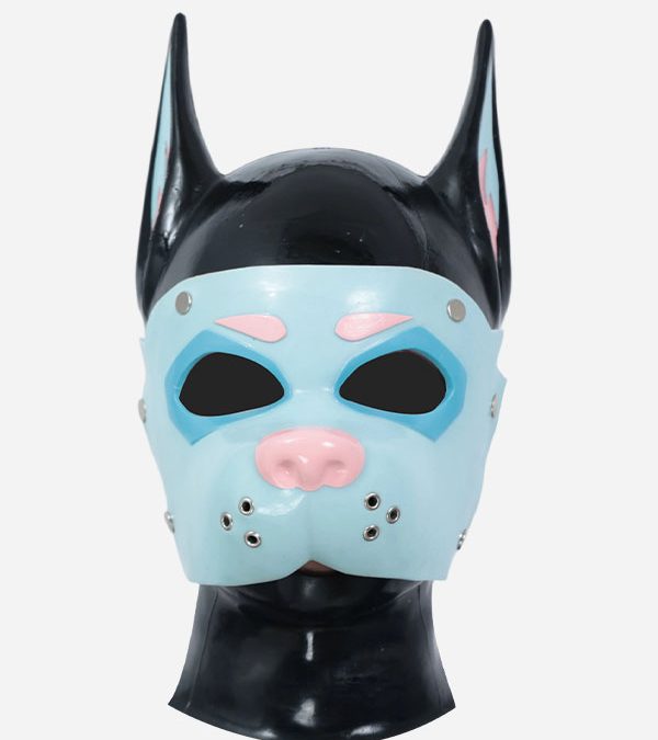 Silicone Muzzle Puppy Hood – Light Blue