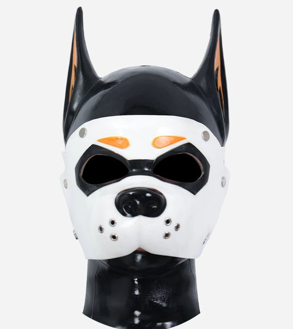 Silicone Muzzle Puppy Hood – White