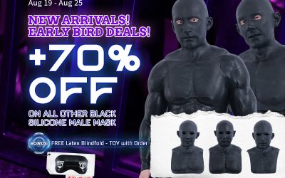 Dark Desires, Three New Faces – Smitizen's Black Silicone Male Mask Collection