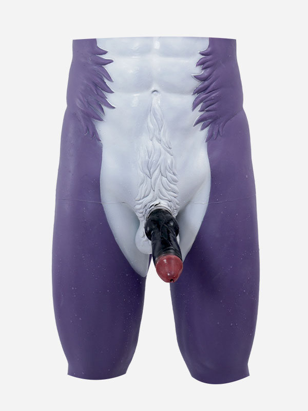 Transform in Style Smitizen’s Violet & White Puppy Muscle Petsuit Set + Accessories - 8