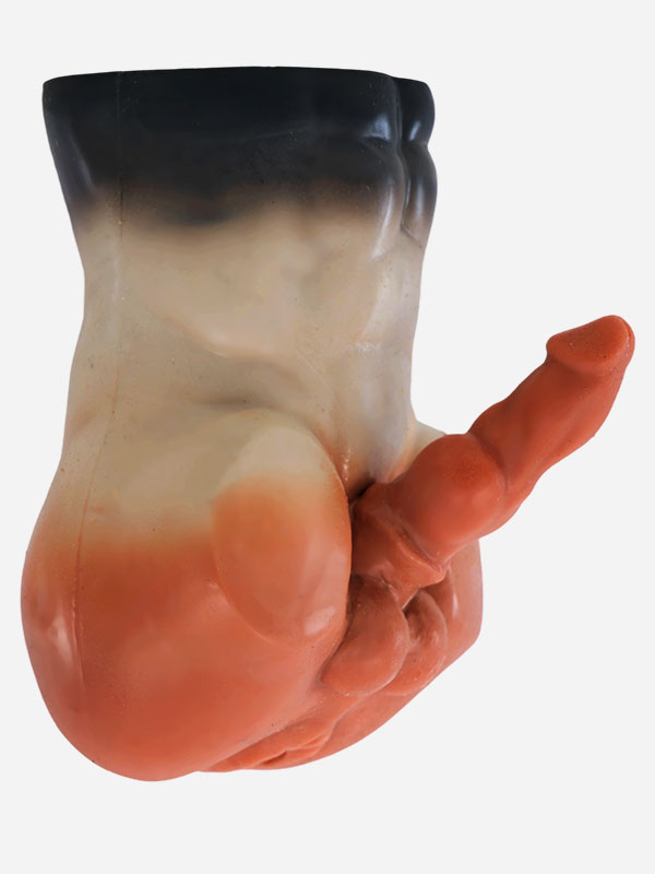 Unleash the Alpha Smitizen's Silicone Muscle Pup Strokers – Husky & Rottweiler - 5