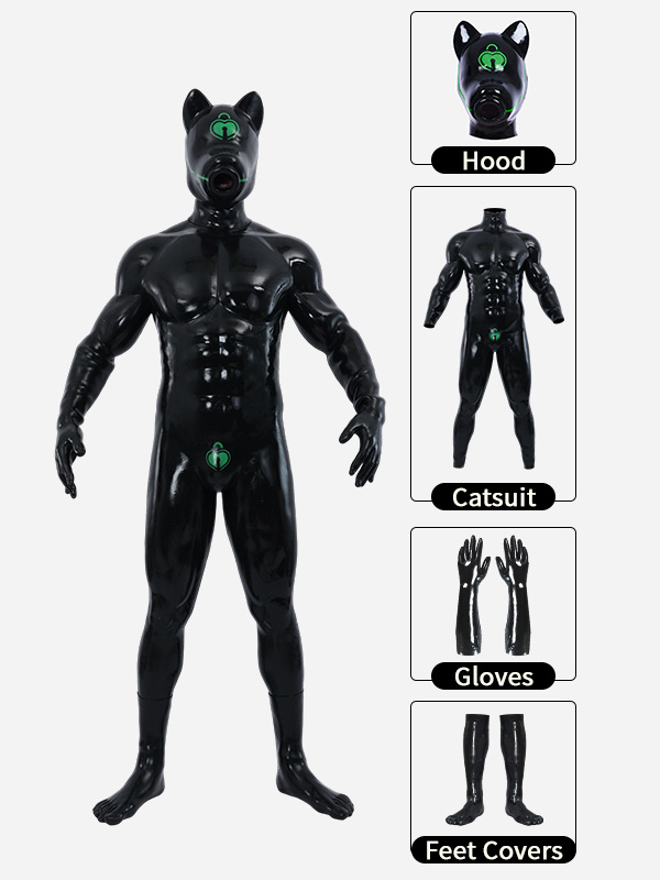 black-glossy-silicone-muscle-suit-green-heart-lock_10