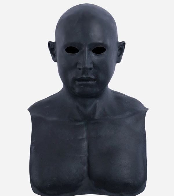 Black Silicone Male Mask – Bear Man