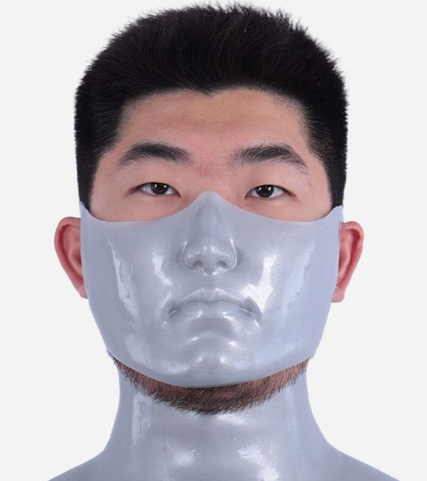 Silver Silicone Muzzle Mask – Shikan