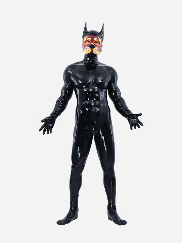 black-glossy-silicone-flame-muzzle-puppy-muscle-petsuit-set_01