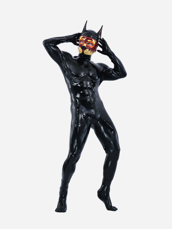black-glossy-silicone-flame-muzzle-puppy-muscle-petsuit-set_03