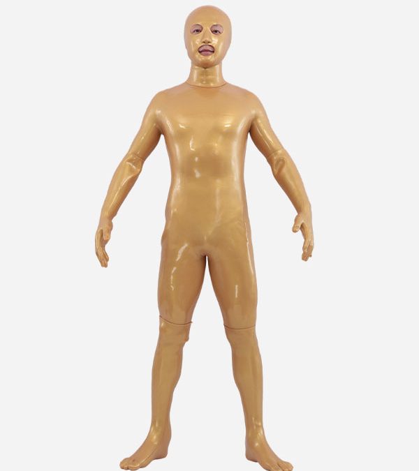 Gold Silicone Three-Hole Petsuit Set
