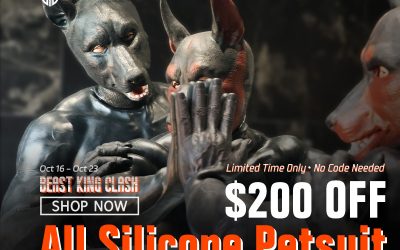 Beast King Clash – Rule the Wild with $200 OFF Silicone Petsuits!
