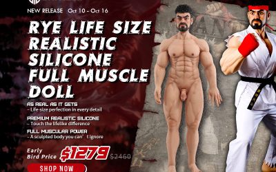 Smitizen New Release Ryu Life Size Realistic Silicone Full Muscle Doll – Hyper-Real Male Perfection