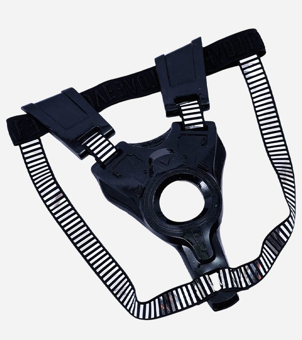 Glossy Silicone Jockstrap Harness with Elastic Straps