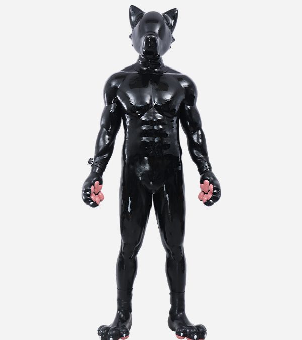 Silicone Air Drone Hood Muscle Petsuit Set