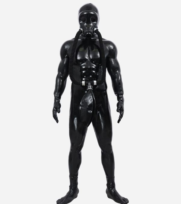 Silicone Full Face Gas Mask C Muscle Petsuit