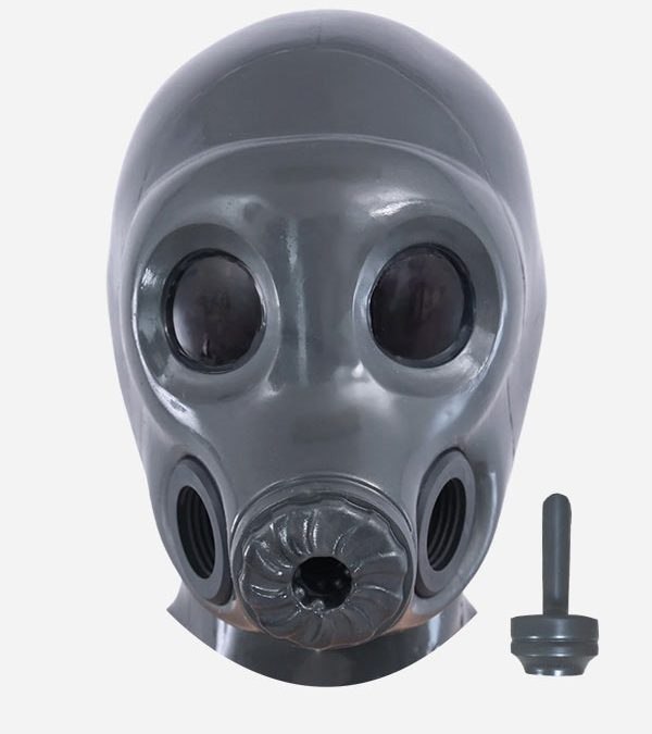 Space Gray Silicone Full Face Gas Mask - C