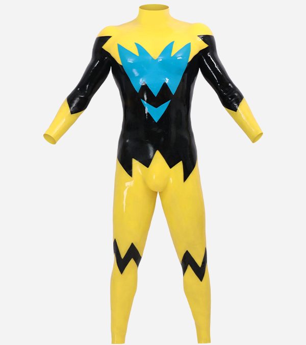 Neck Entry Silicone Volt Cat Catsuit - Large Size