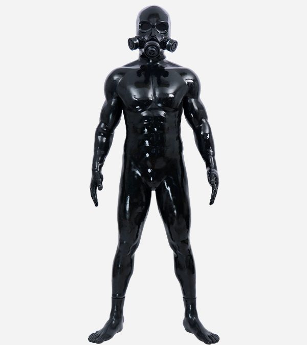 Silicone Full-Face Gas Mask Shadow Reaper Muscle Petsuit