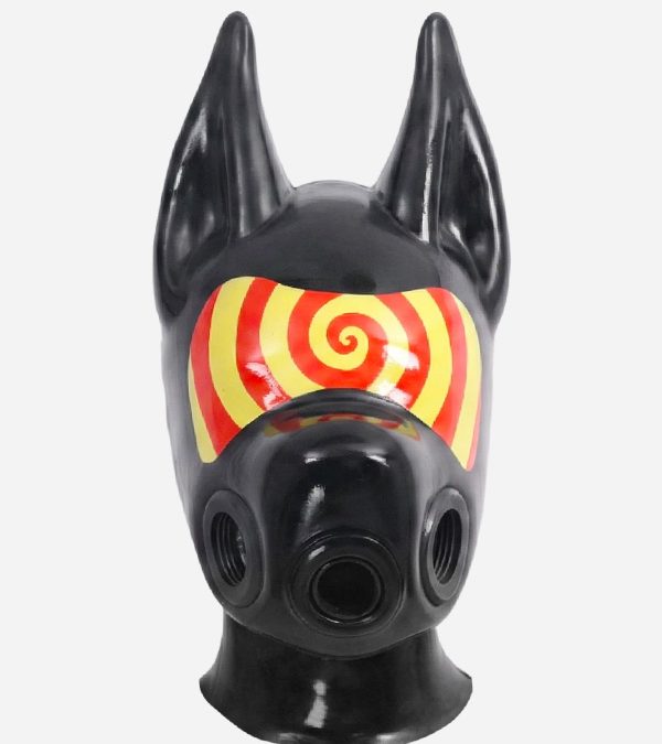 Silicone Full-Face Long Ears Drone Hood Gas Mask -  Hypno