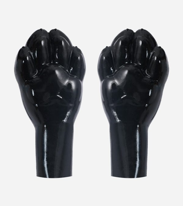 Black Silicone Vacuum Closed Paws with Pads
