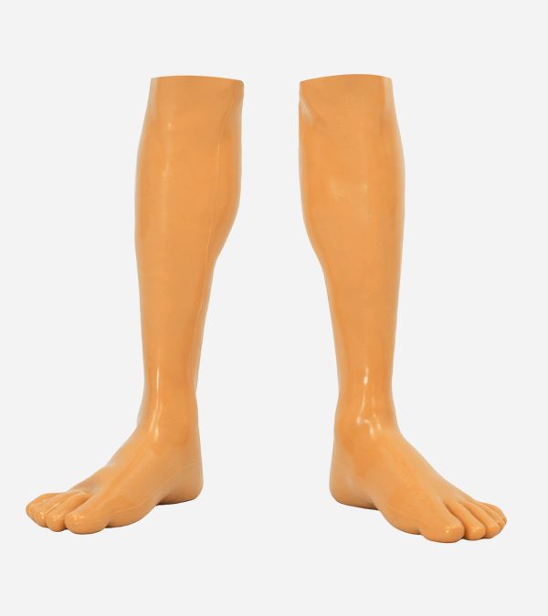Orange Glossy Silicone Feet Covers